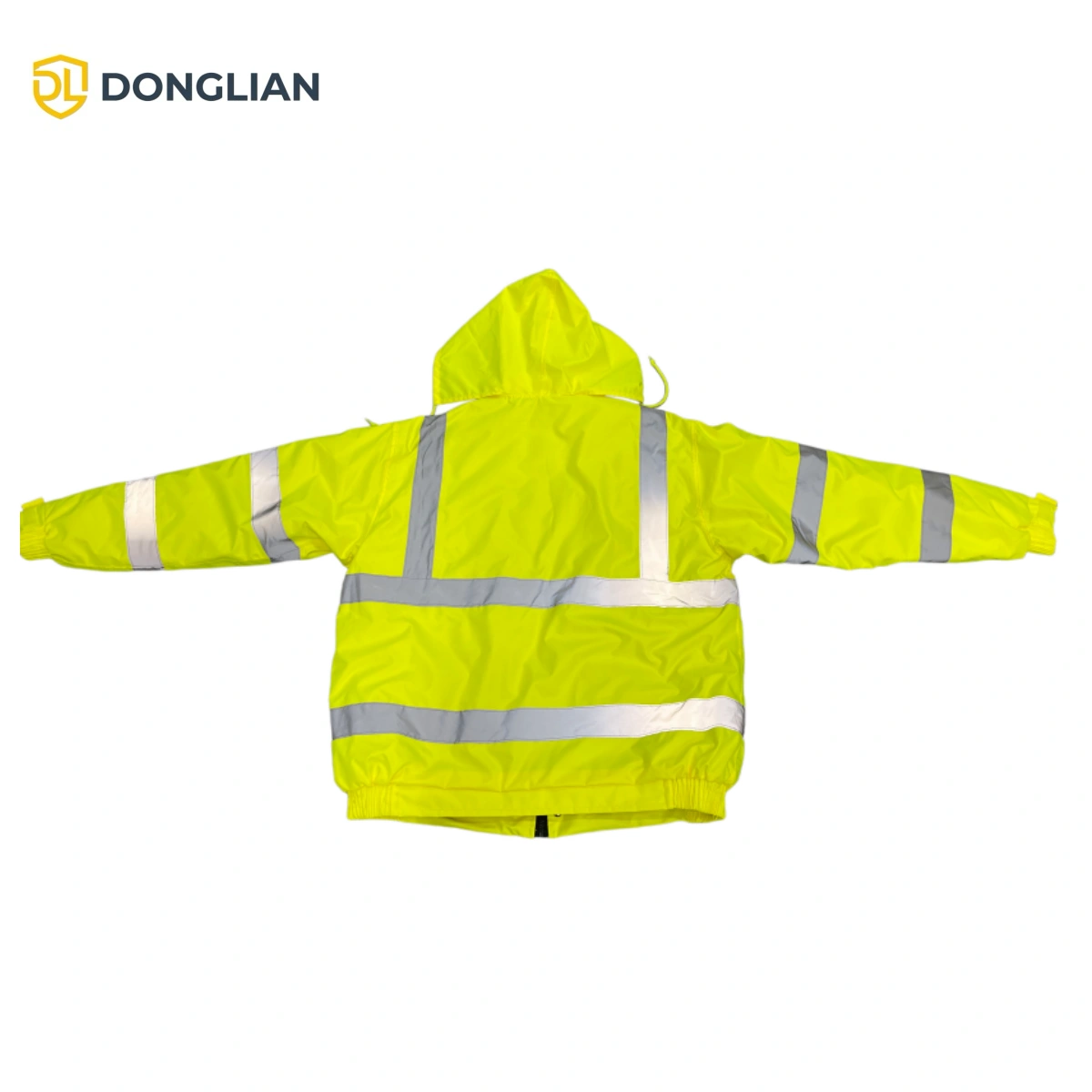 DL1438 high visibility bomber jacket back reflective tape design