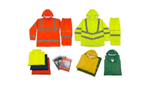 Heavy-duty rain suit set, multiple colors
