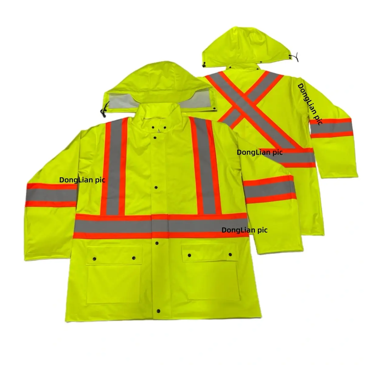 DL1152 ANSI Class 3 FR Waterproof Rain Jacket