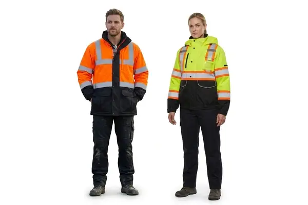 Hi-Vis safety winter jacket, ANSI Class 3