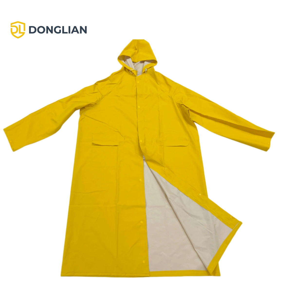DL1140 Heavy-Duty PVC Knee-Length Raincoat