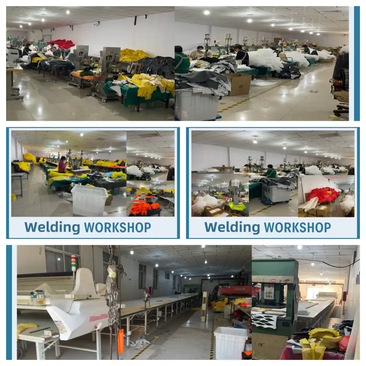 PURAINGEAR seam sealing factory workshop and technical rainwear manufacturing