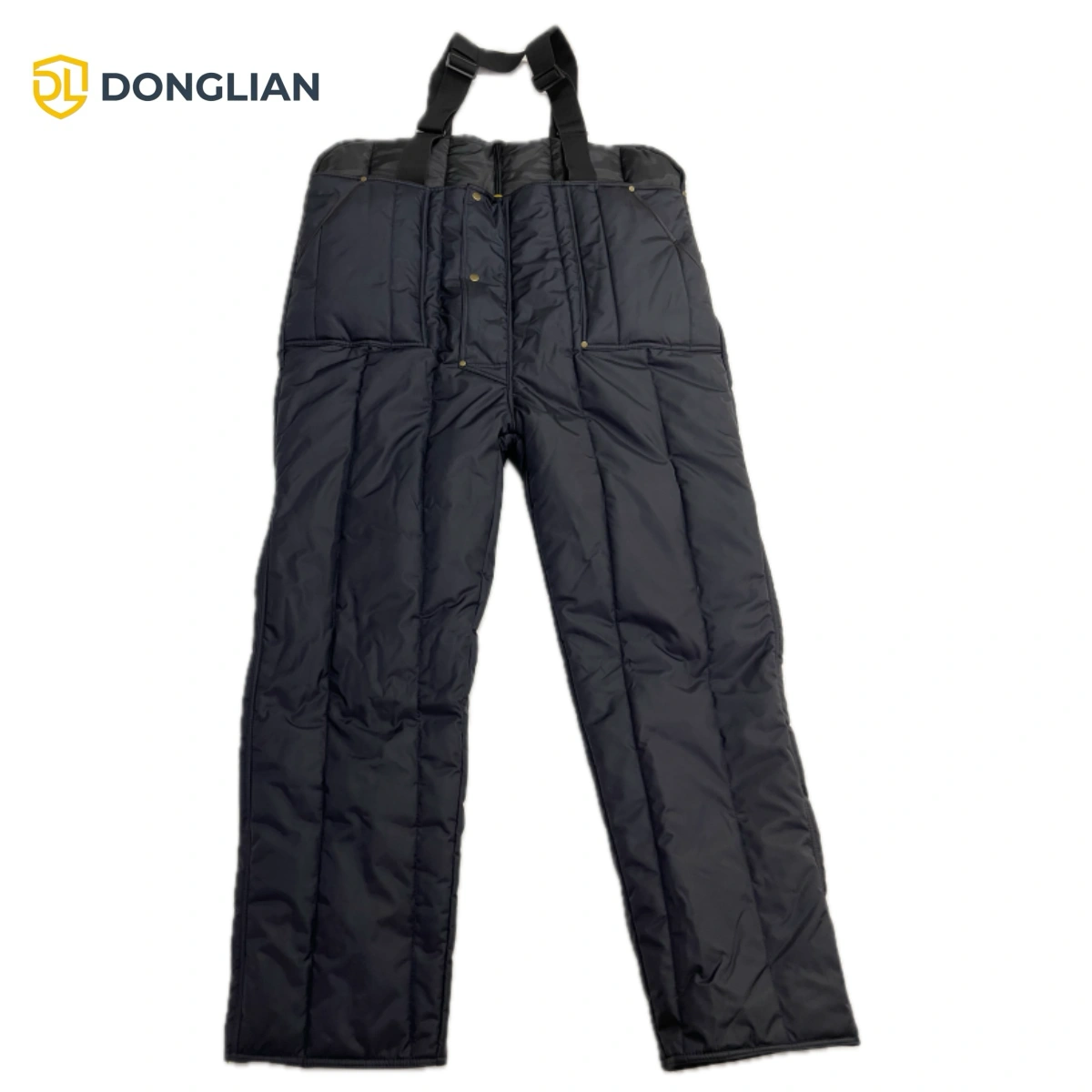 DL1022 waterproof insulated bib pants for cold marine work front view