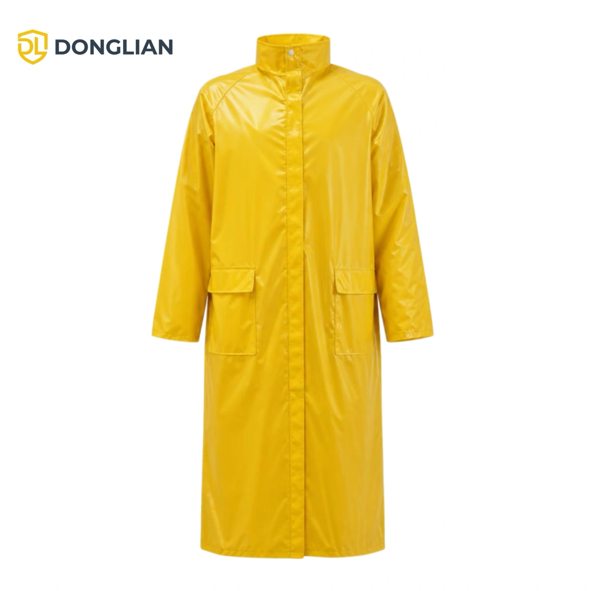 DL1055 Yellow Nylon Raincoat