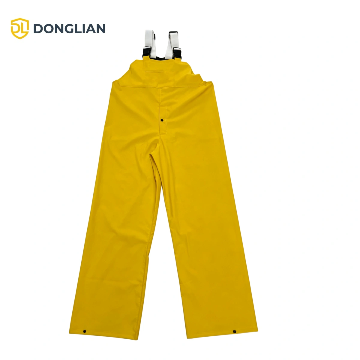 DL1145FR flame-resistant PVC rain pants front view