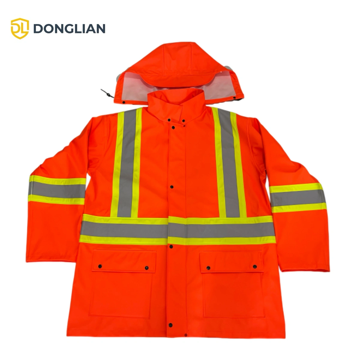 DL3030 Hi-Vis PU Rain Jacket North American Market