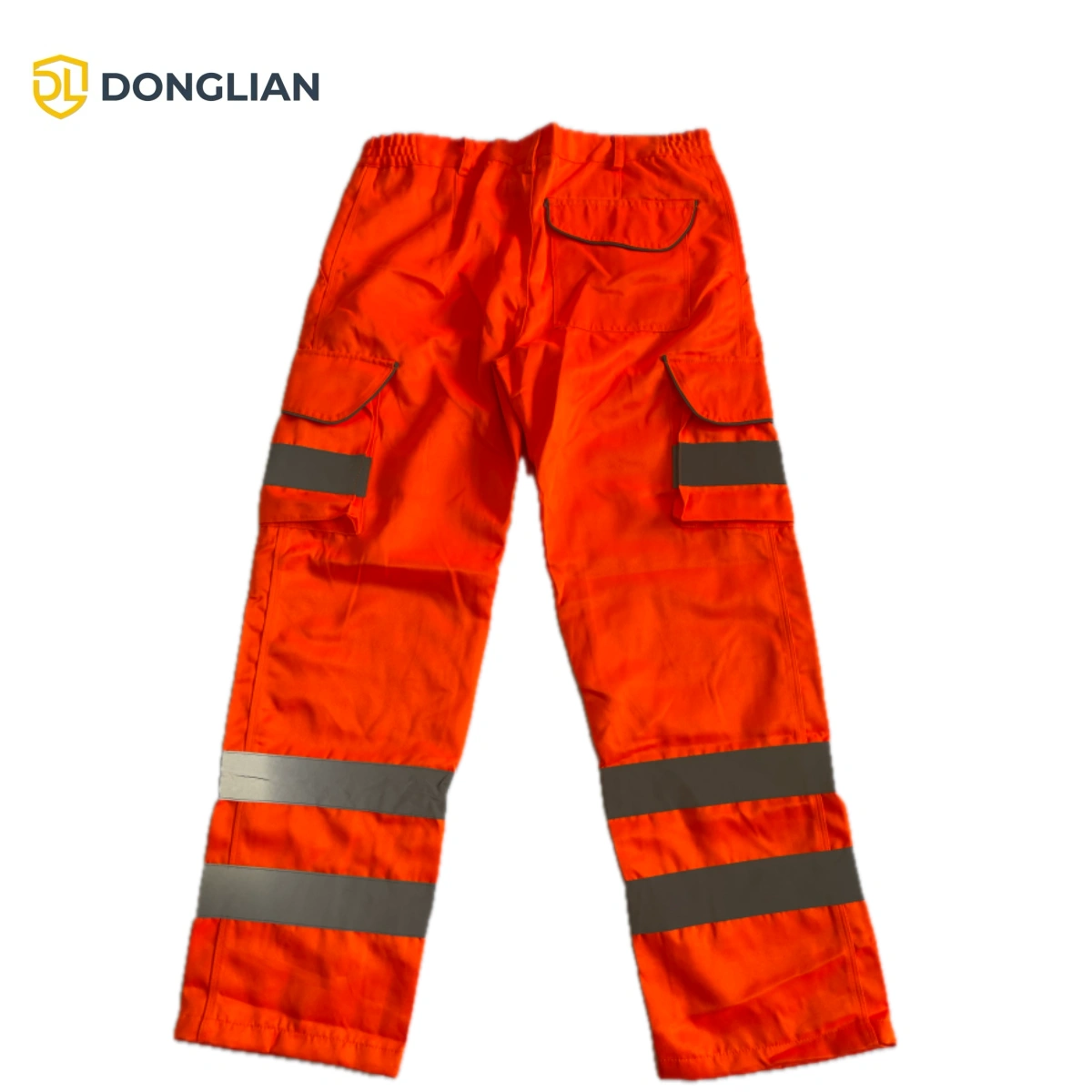 DL3038 orange multi-pocket work trousers back view