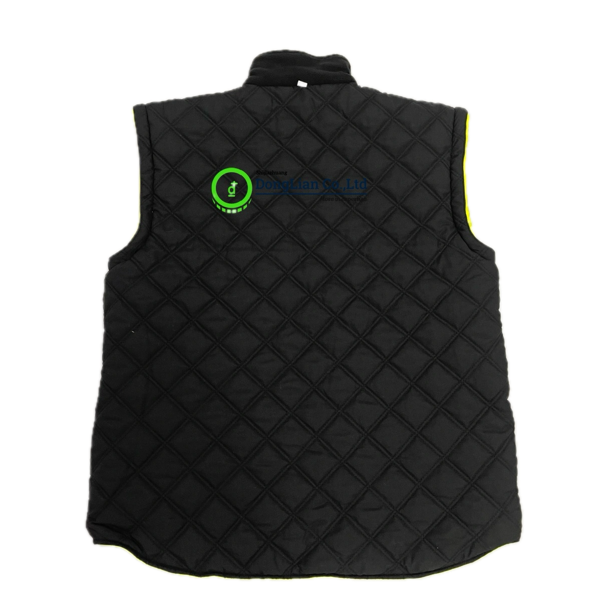 DL1085 black quilted reverse side