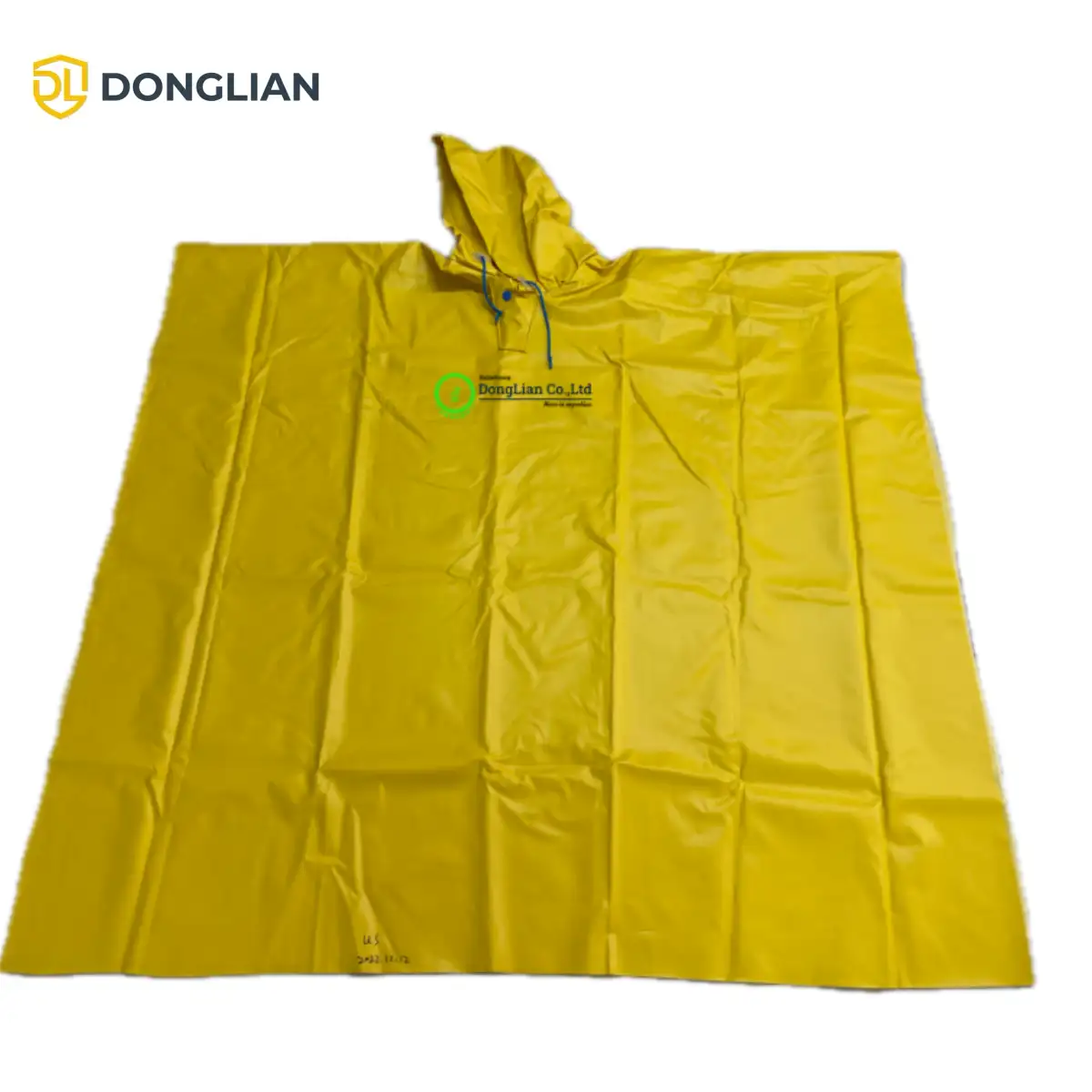DL1148 Heavy-Duty Rain Poncho PVC-Coated Polyester