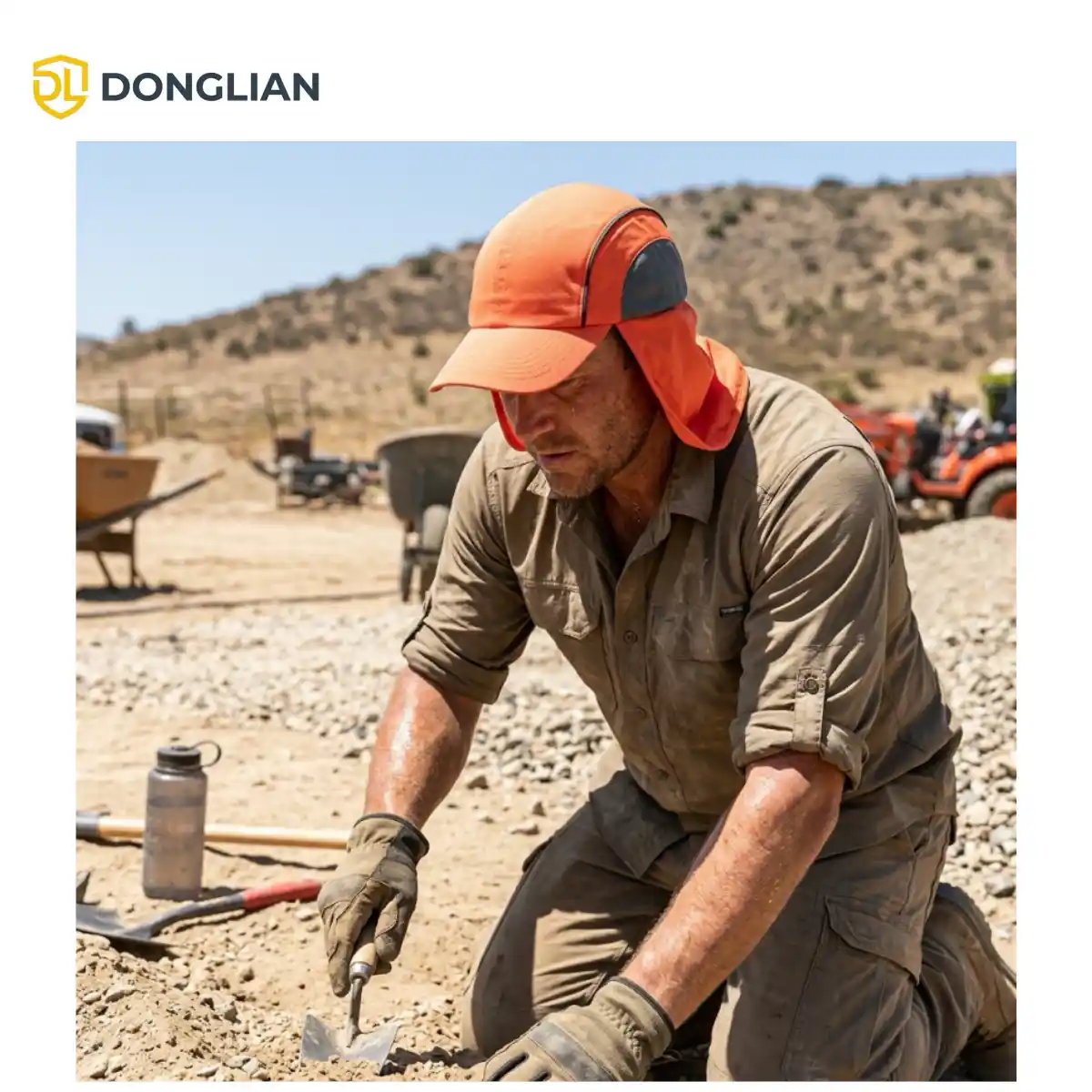 DL1402 neck shade for outdoor workwear use