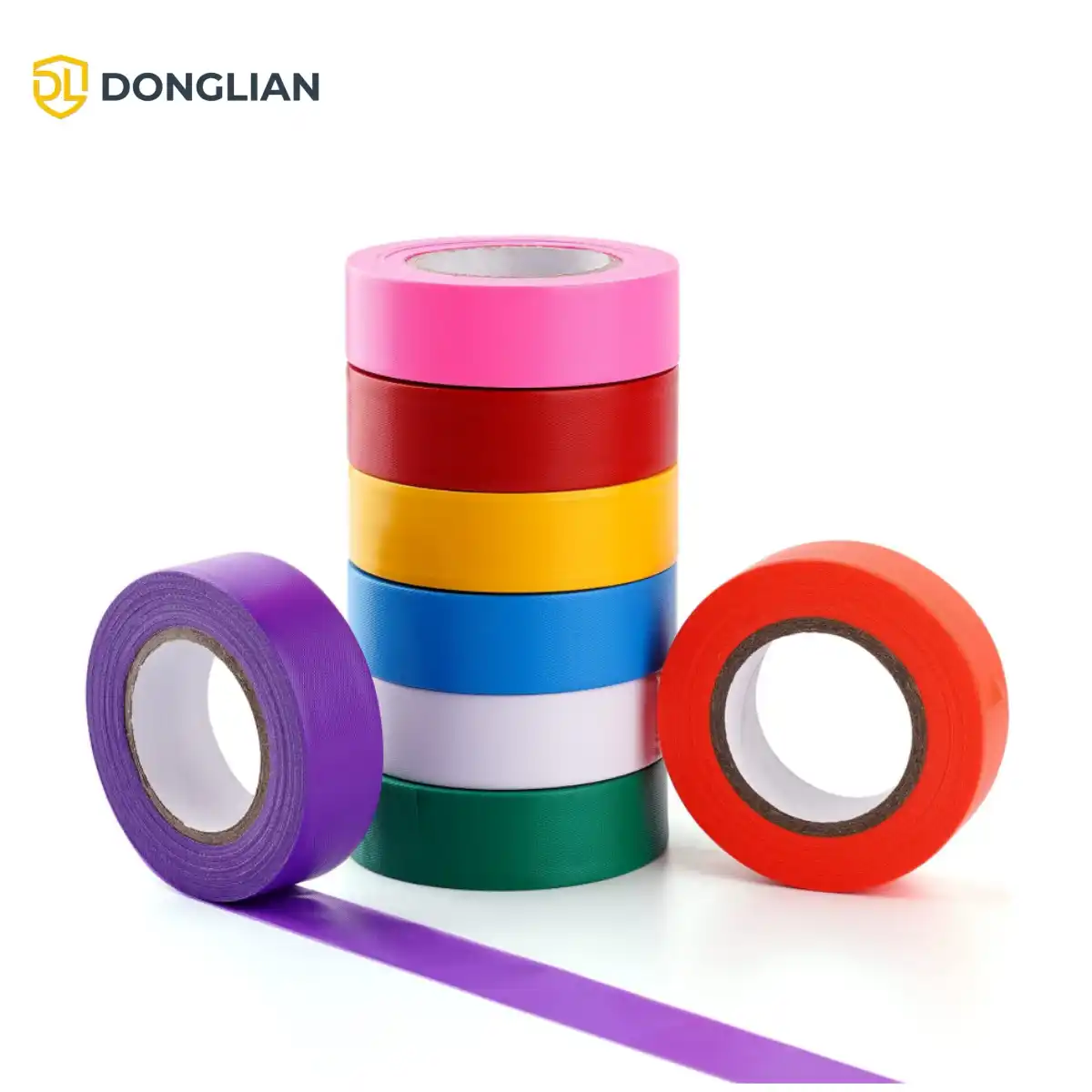 DL6004 PVC flagging tape in multiple colors for industrial marking