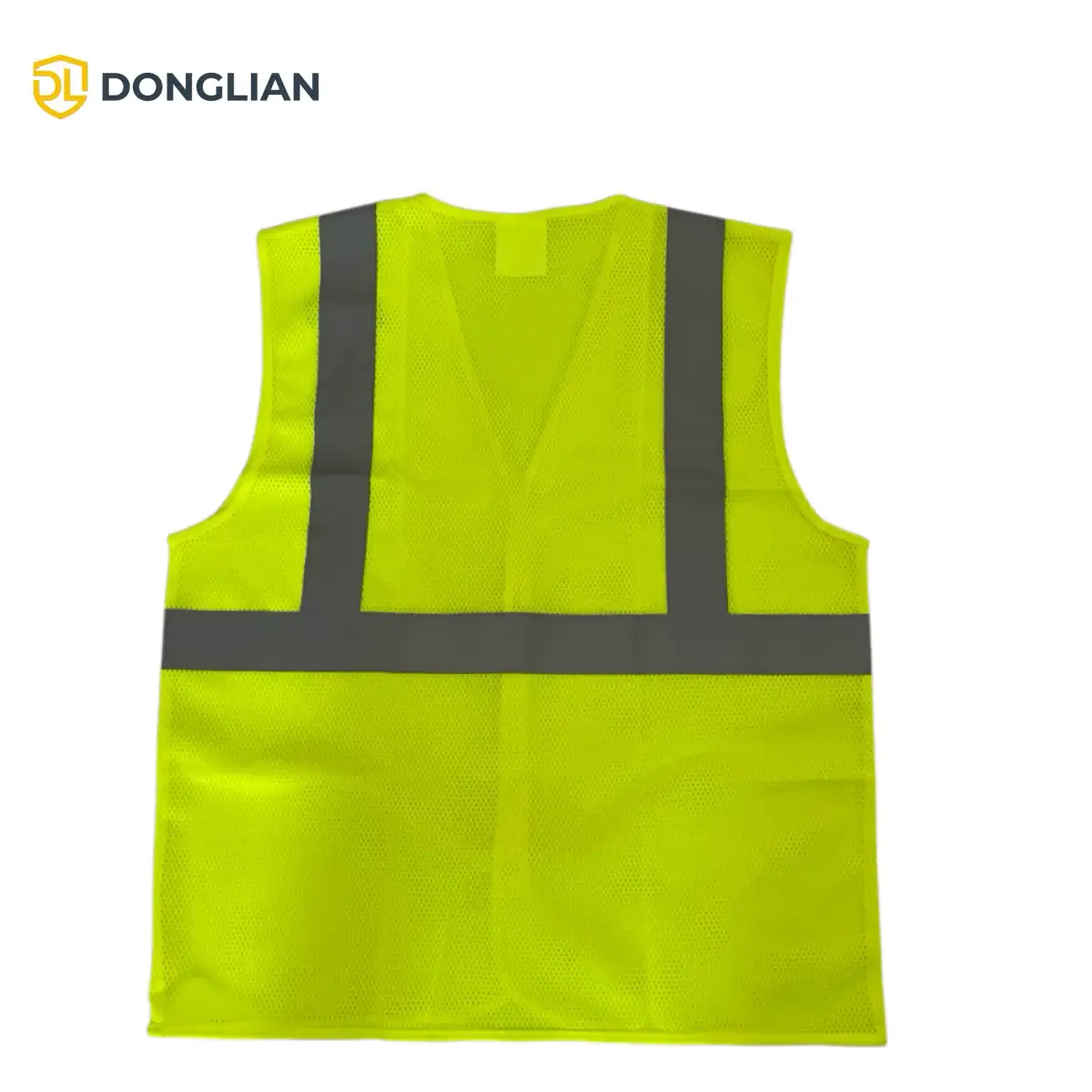 DL0071 basic hi-vis safety vest back view thumbnail