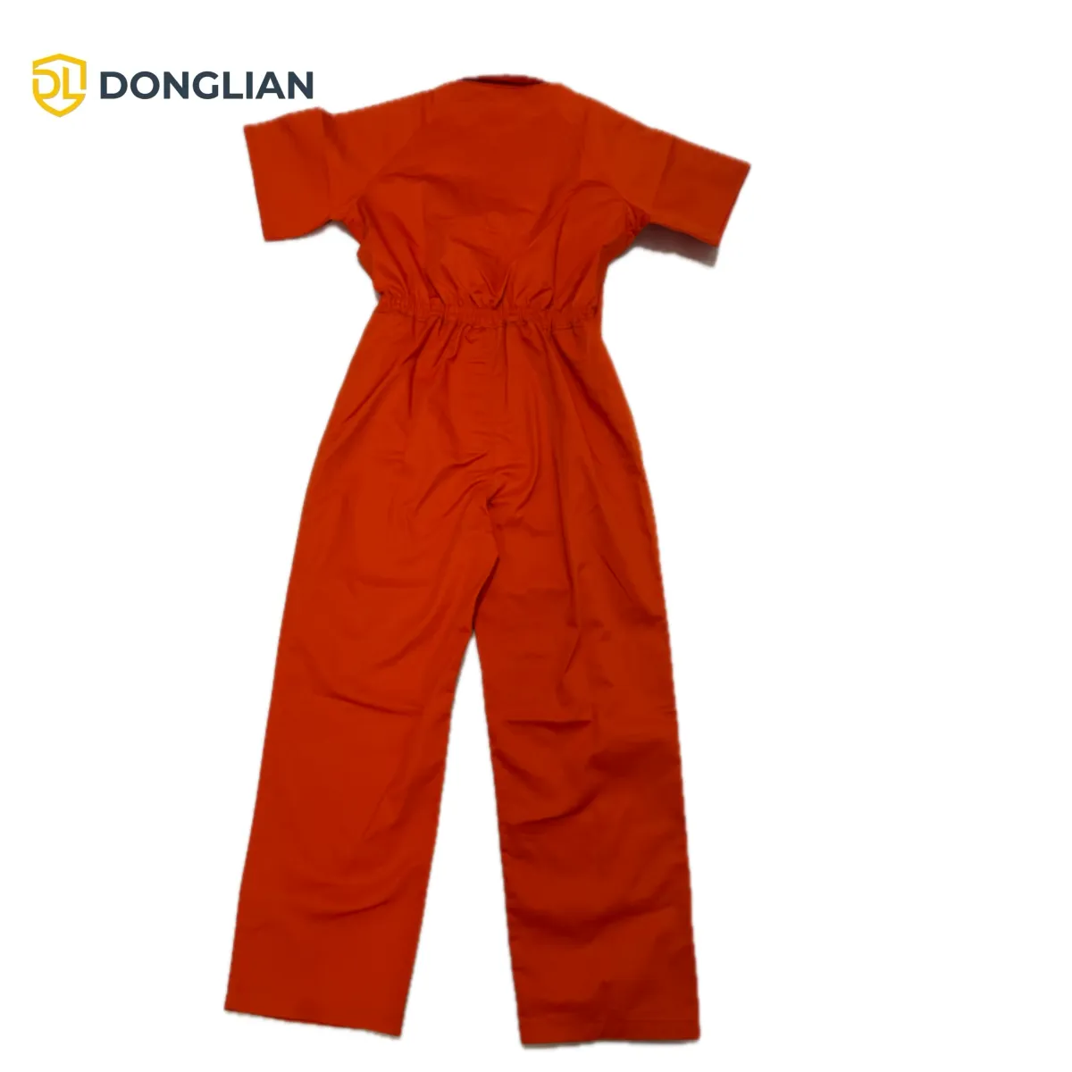 DL25130 orange work coverall back view thumbnail